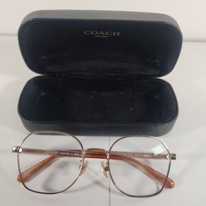 Coach Gold and Brown Designer Glasses